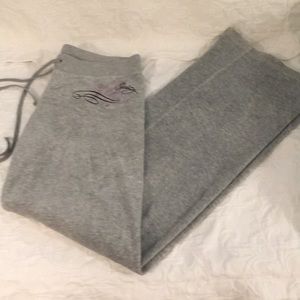 Juicy Couture Grey Velour Track Pants